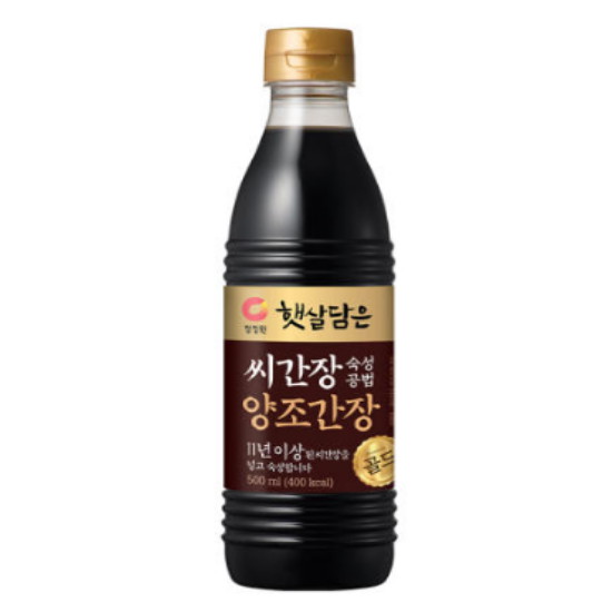청정원 씨간장숙성 양조간장골드 500ml이미지입니다. 누르면 해당 게시물로 새창이동합니다.