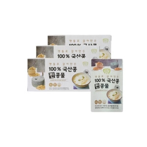 논산딸기랜드 아름뜰 맷돌로 갈아만든 100% 국산콩 찐콩물 190ml (60개)