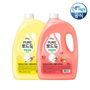 피죤 퓨어 뽀드득 주방세제 레몬향 3L (1개)