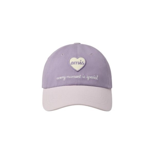 EMIS HEART WAPPEN TONE ON BALL CAP-PURPLE m1037_1428657
