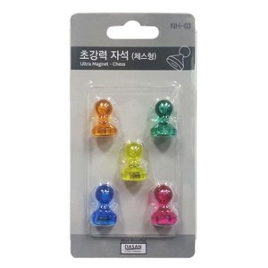 초강력자석 세트 체스형 중 NH-03 5개입 Ø15mm_이미지