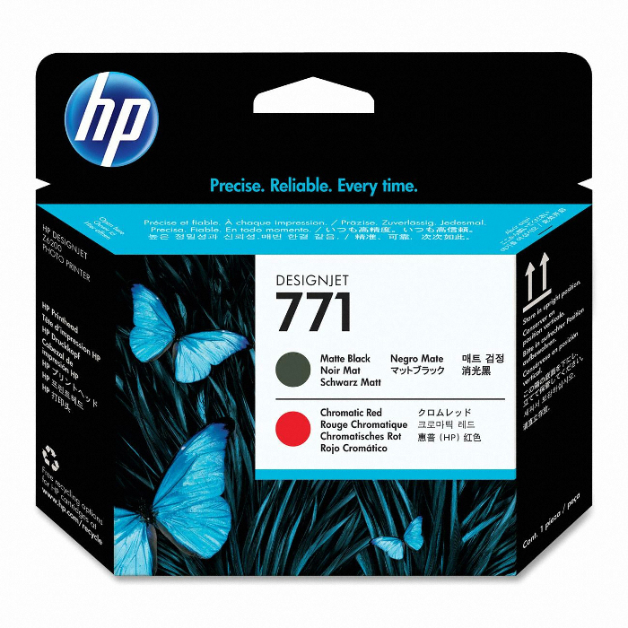 HP 정품 771 (CE017A) 매트검정+빨강 헤드_이미지