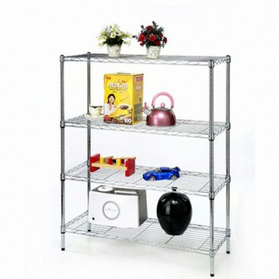 원텍코리아 19파이 크롬메탈선반 4단 상턱 900_이미지