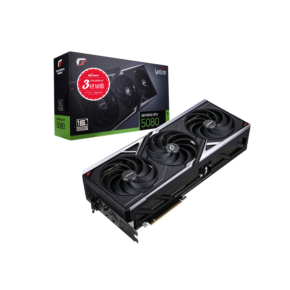 COLORFUL iGame 지포스 RTX 5080 Vulcan OC D7 16GB 피씨디렉트이미지입니다. 누르면 해당 게시물로 새창이동합니다.