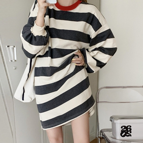 바보디자인  당당하게 스트라이프 원피스 mops1486