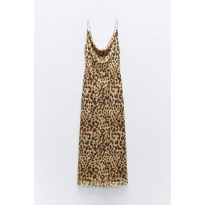 자라 애니멀 프린트 튤 원피스 5039/474 LEOPARD 355959