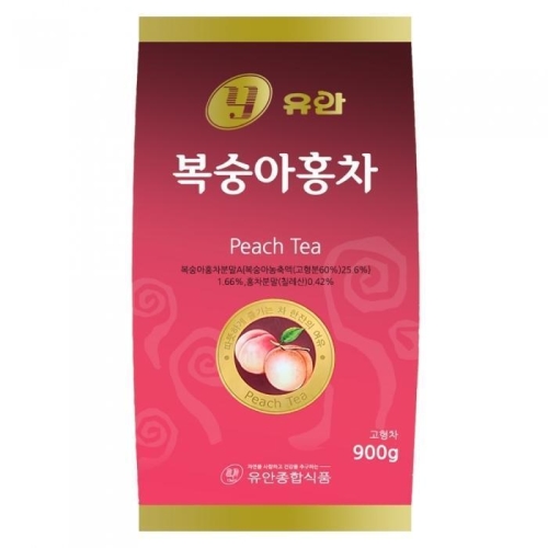유안종합식품 자판기용 복숭아홍차 900g (7개)_이미지