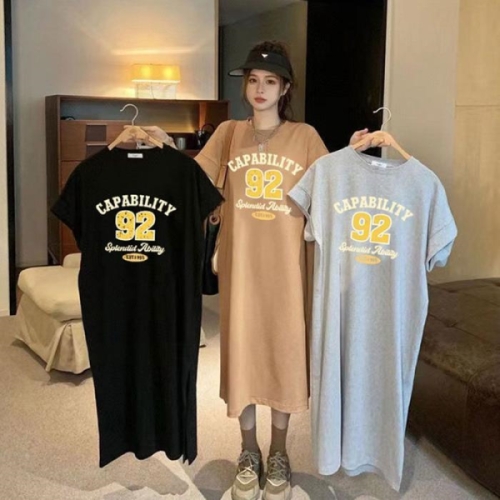 오노마 ONM 케파빌리티 프린팅 오버핏 반팔 여름 롱 원피스 20257327