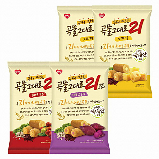 구워만든 곡물 그대로 21 오리지널 150g x 2봉 + 국내산 대추 150g + 자색 고구마 150g