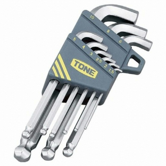 토네 짧은목 볼포인트 L형 육각렌치 세트 BS900S (9pcs)