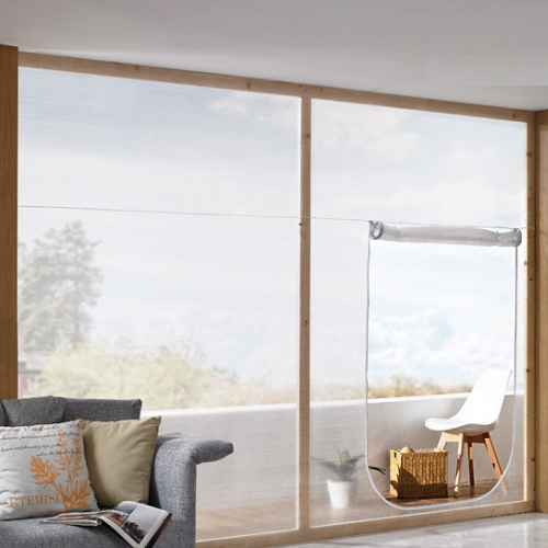 아이디인더스트리 알뜨리 에어캡 방풍비닐 창문 베란다용 화이트지퍼 (대)