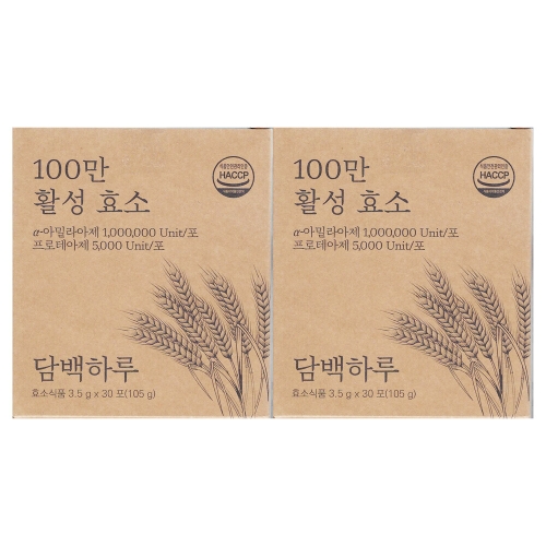  담백하루 100만 활성 효소 30포 [2개]