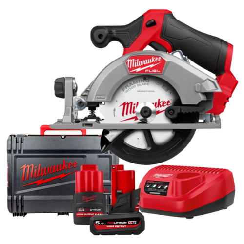 밀워키 M12 FCS442 (5.0Ah+2.5Ah, 배터리 2개)_이미지