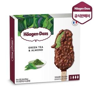 하겐다즈 아이스크림 멀티바 그린티앤아몬드 3개입