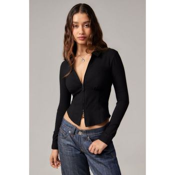 어반 Outfitters HAILEY Button-down blouse black 7503804_이미지