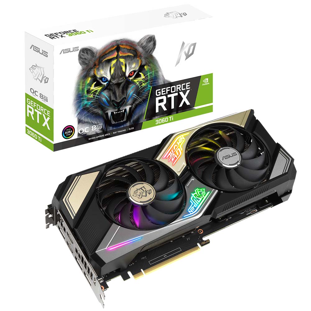 ASUS KO 지포스 RTX 3060 Ti O8G GAMING OC D6 8GB_이미지