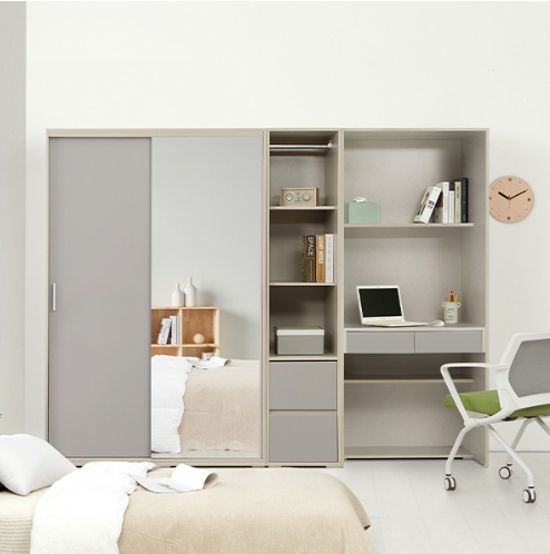 BIF보루네오 캐빈 슬라이딩 옷장 V세트 2400_이미지