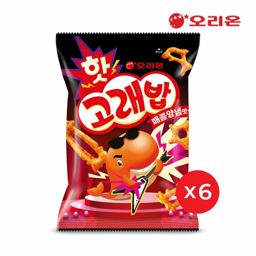 오리온 핫고래밥 매콤양념 56g x6개