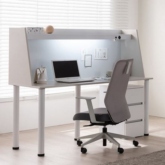 칸트M LED 집중력 컴퓨터책상+서랍장