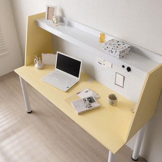 포스트모던 칸트M LED 집중력 컴퓨터책상+서랍장 (1400x600)_이미지