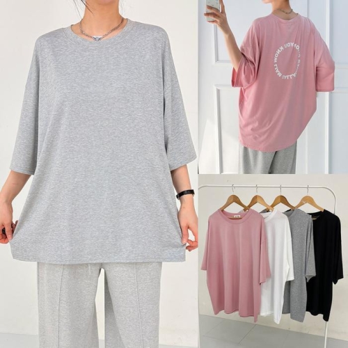 위쉬몰 RA 씨몬원형레터링티셔츠 X250H602 빅사이즈 46213110