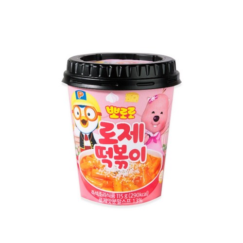 그루나무 무꼬뭐꼬 뽀로로 로제떡볶이 115g (1개)_이미지