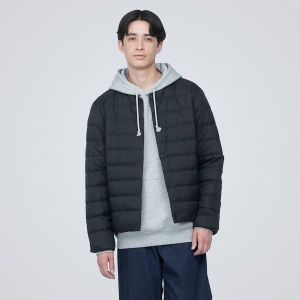 무인양품 MUJI 남성 경량다운 정전기 방지 안감 노 칼라 재킷 AD0U9A3A