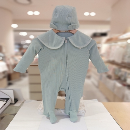 오가닉맘 미니꼬카라면모달긴소우주복모자세트 출산 MKZLQE03_이미지