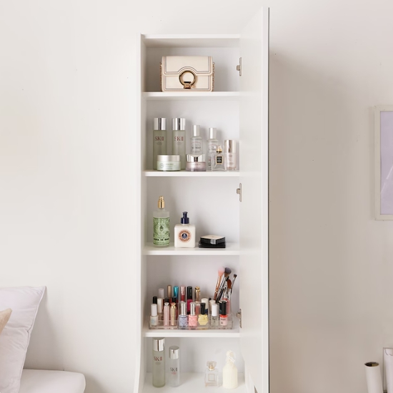 퍼니하우스 소피아 전신거울 수납 미니 좌식 화장대 400_이미지