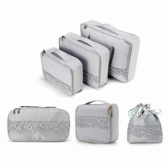 레이스 6종 여행용 파우치 세트