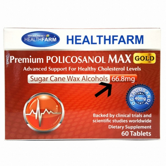  헬스팜 프리미엄 폴리코사놀 맥스 골드 60정 (해외) (1개)