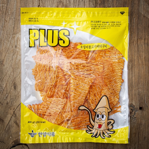 먹기 좋게 자른 오징어 불고기 버터 구이 400g 1개