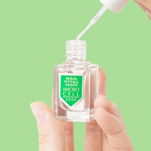 마이크로셀 네일 바이탈 그린 손톱강화제 갈라짐 유광 손톱영양제 강화제_이미지