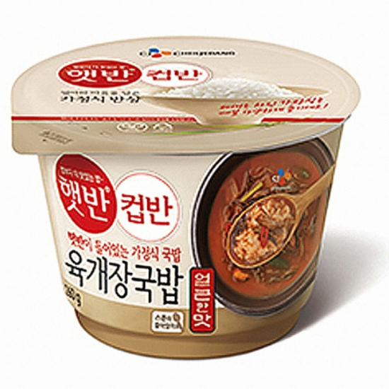 CJ제일제당 햇반 컵반 육개장국밥 260g (18개)