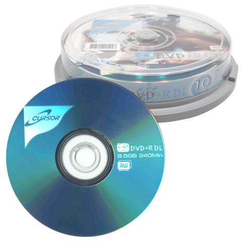 CURSOR DVD+R DL 8.5GB 2.4x 케익 10장_이미지