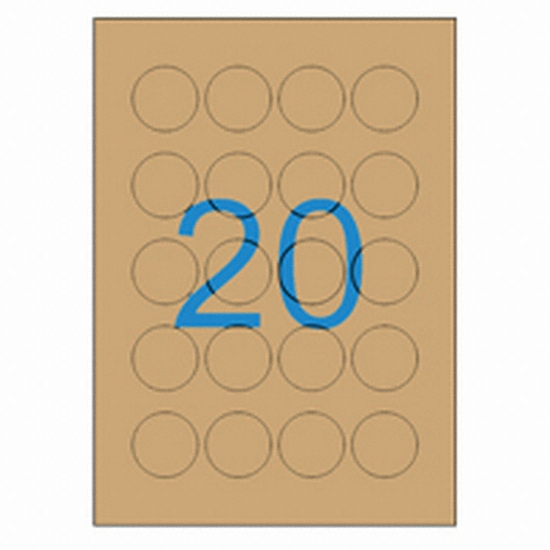 올바른라벨 크라프트 라벨 AL420KR (100매)