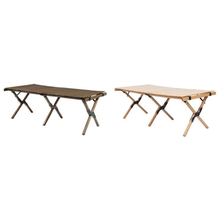 미티어소원 스카이필드 캠핑 우드 롤 테이블 (120)_이미지