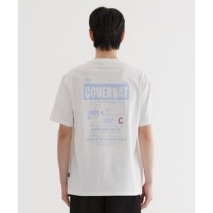 커버낫 COVERNAT 배기지택 그래픽 티셔츠 White CO2502ST16WH 311920_이미지