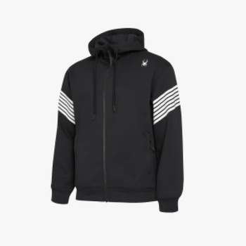 스파이더 슬리브 프린트 후드 집업 재킷 SPHFCNFT302U (BLK, 블랙)