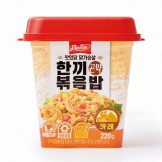 맛있닭 닭가슴살 한끼 곤약 볶음밥 카레 220g (4개)_이미지