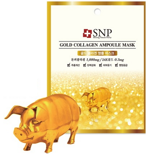 SNP 골드 콜라겐 앰플 마스크시트 (5매)_이미지