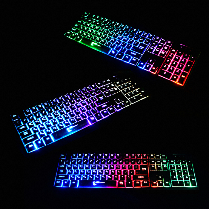 지클릭커 Clicker G1 LED Rainbow 게이밍 키보드_이미지