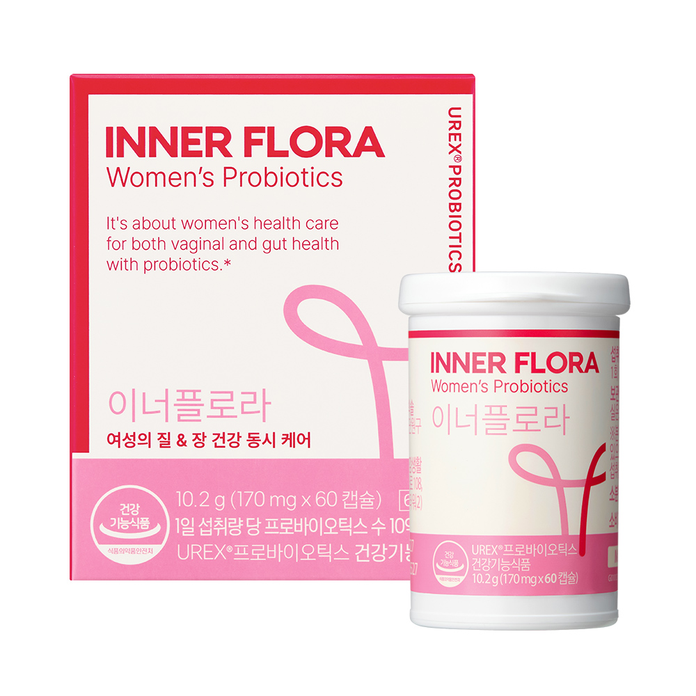 뉴오리진 이너플로라 UREX 프로바이오틱스 170mg 60캡슐