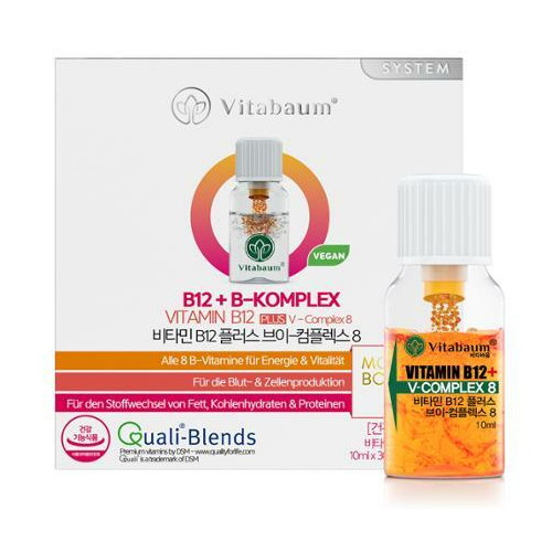 비타바움 비타민B12 플러스 브이 컴플렉스 8 10ml 30병 (1개)_이미지