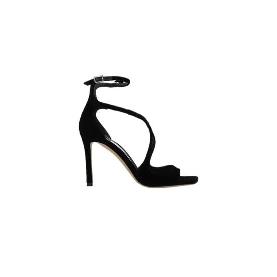  지미추 벨벳 heeled 샌들 Azia AZIA95VELBLACK T