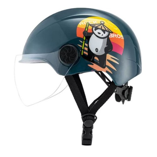 락브로스 아동용 고글일체형 자전거 헬멧 TS-119 (베이지)_이미지