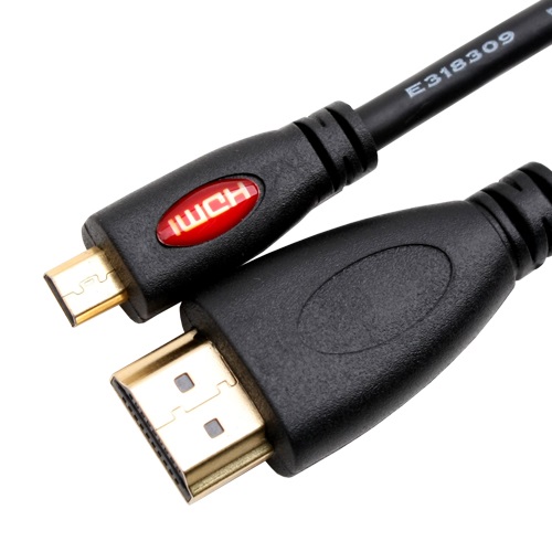 ����Ʈ�� COMS HDMI/Micro HDMI ���̺� Black
