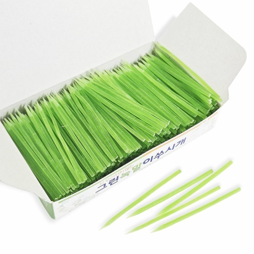 그린 녹말 이쑤시개 135g 잘부러지지 않는 요지_이미지