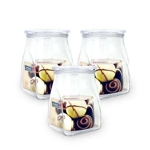 스타락 사각 양념병 대 600ml (3개)_이미지