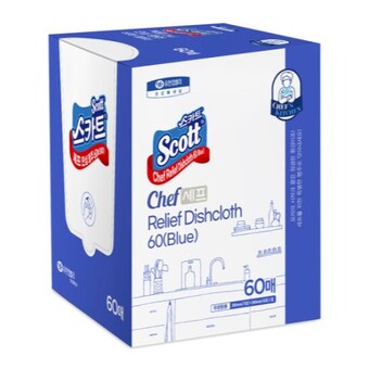 스카트 셰프 안심 행주 60매